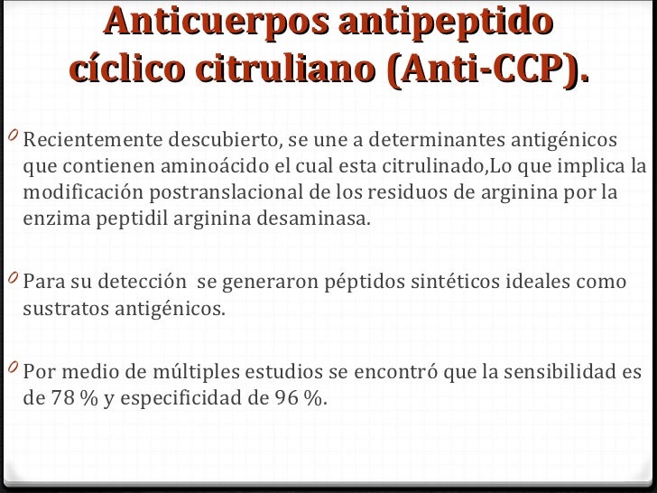 anticuerpos anti ccp